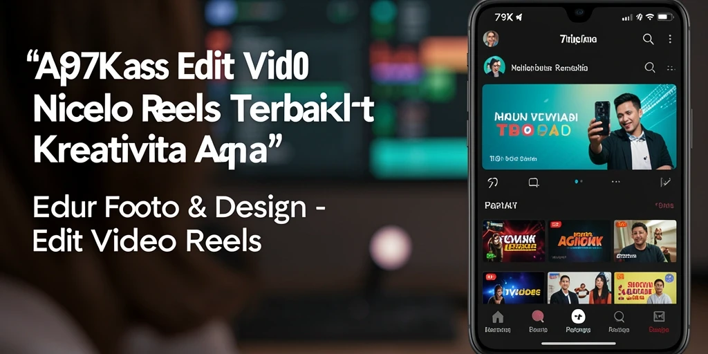 Tangkapan layar aplikasi 797K menunjukkan antarmuka intuitif untuk Edit Video Reels.