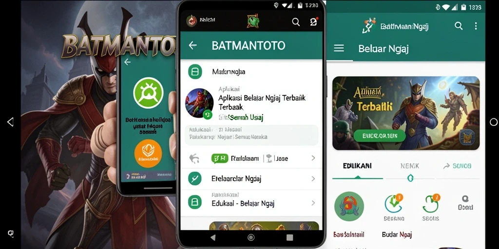 Tampilan antarmuka BATMANTOTO yang menarik untuk belajar ngaji.