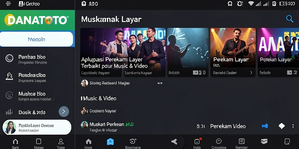 Tampilan antarmuka DANATOTO yang sederhana dan fungsional untuk perekaman layar.