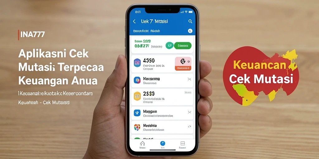 Tampilan antarmuka aplikasi Cek Mutasi INA777 yang sederhana dan informatif.